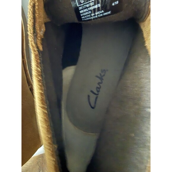 Clarks Men's chestnut Suede Lace Up Chukka Ankle Dress Boots Size 11 M 15522 - Picture 14 of 15